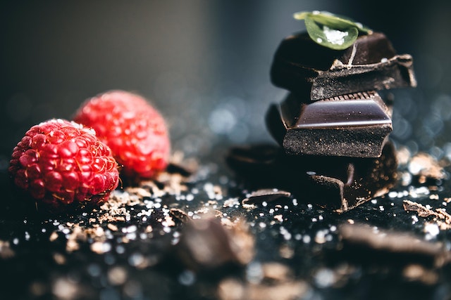 Dark chocolate and strawberry