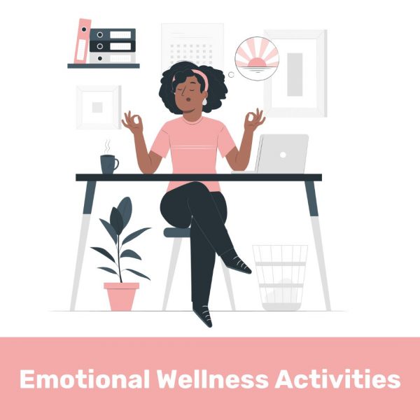 Woman reflects on her emotional wellness