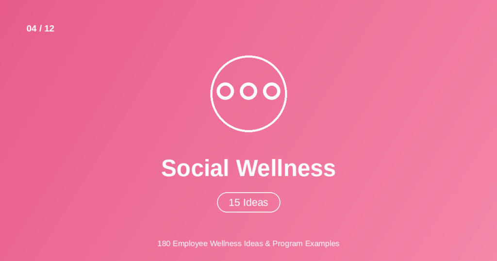 employee social wellness ideas
