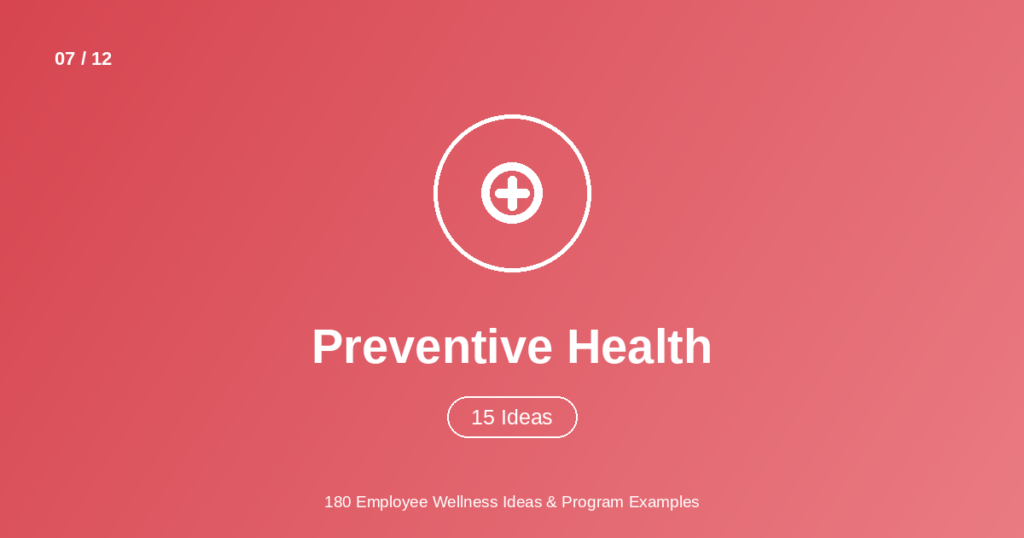 employee preventive health ideas