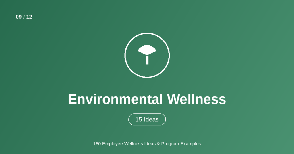 employee environmental wellness ideas