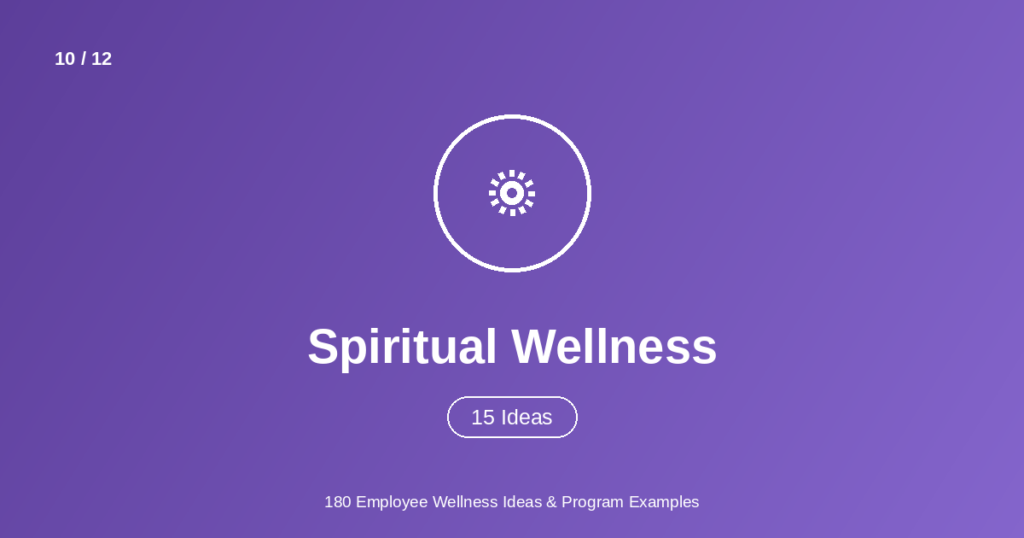 employee spiritual wellness ideas