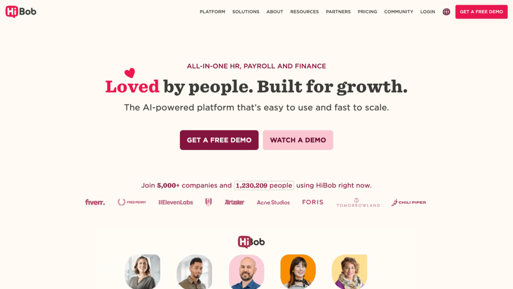 HiBob is a modern HR management platform