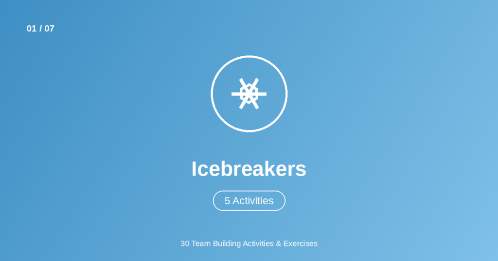 icebreakers team building activities