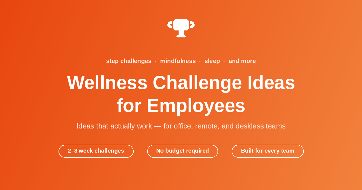 Wellness Challenge Ideas For Employees